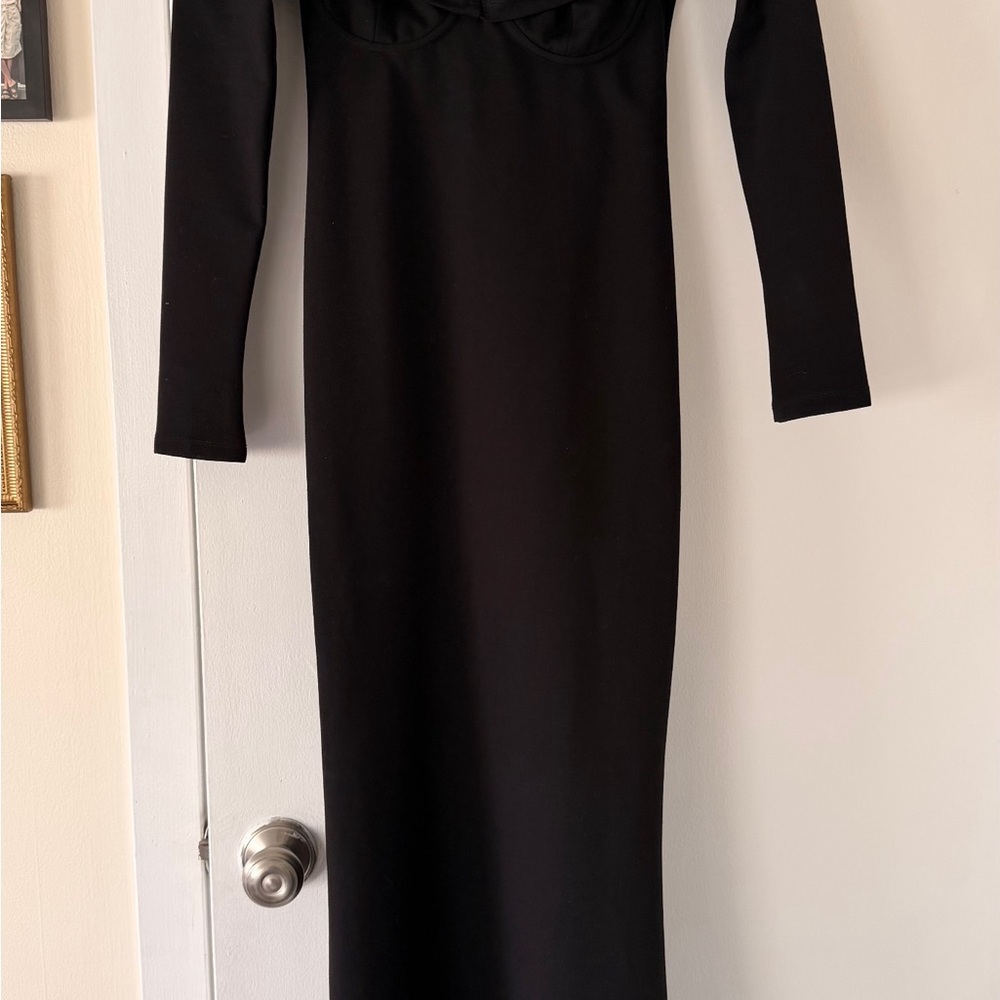Camila Coelho Black and Cream Dress - Picture 5 of 10